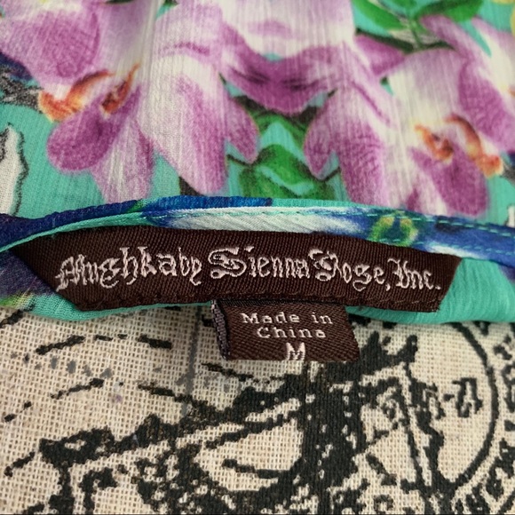 Orchid floral beach coverup MEDIUM - Picture 11 of 11